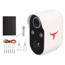 Outdoor Security Camera WiFi Battery Powered Solar Charging HD Night Vision IP65 Waterproof Remote Intercom Wireless Camera