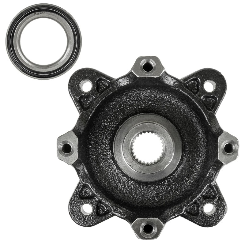 Caltric Front Wheel Hub And Ball Bearing for Polaris Ranger