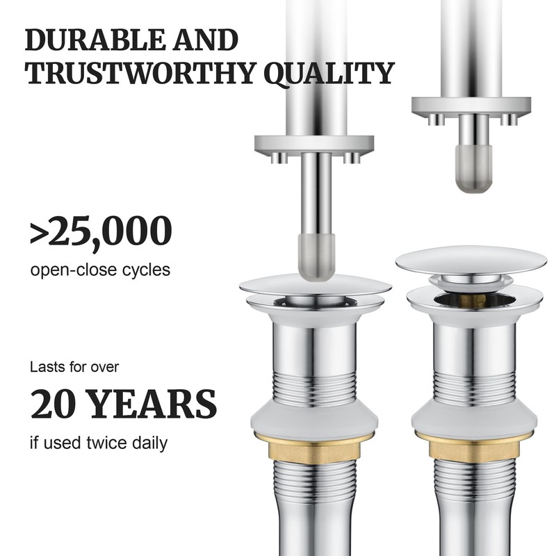 Pop up Sink Drain Stopper for Bathroom Vessel Vanity Sink