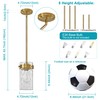 Vaziden 4.72" Hammered Glass Pendant Lighting for Kitchen Island 1