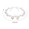 Rbenxia 2pcs Flower Girls Headpiece, Bridal Pearl Floral Rhinestone Crystal