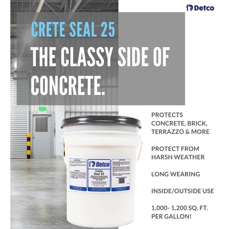 DETCO Crete Seal 25 - Concrete, Brick, Terrazzo Wall &
