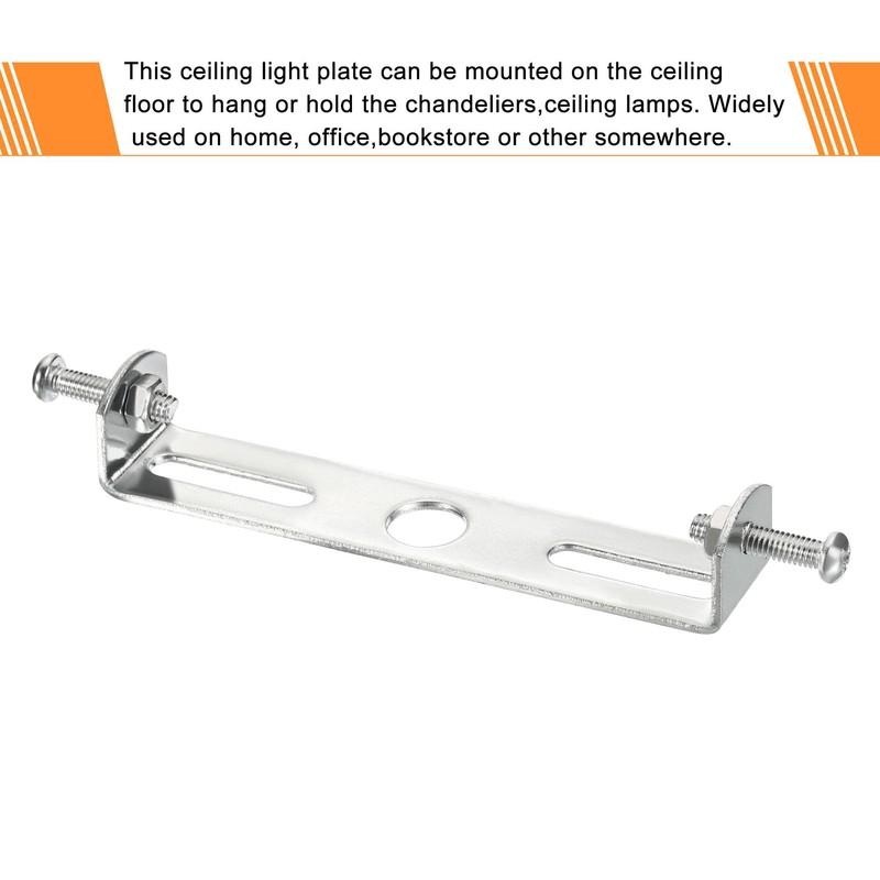 sourcing map Ceiling Light Plate, 75mm 90mm Lighting Fixture Mounting