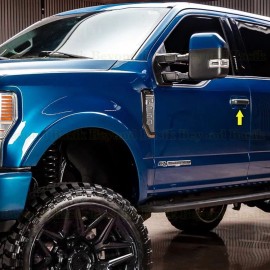 Torox 2017-2022 Ford F250-F550 2 Door Handle Bowl COVERS Back Plate E7 VELOCITY BLUE