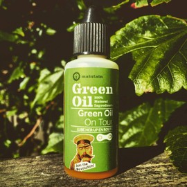GREEN OIL On Tour Cycle Chain Lube, 30 ml, Pocket Sized, Wet & Dry, Biodegradable, Natural, Eco Friendly, Skin Safe, Free of PTFE PFOA Palm Oil Petroleum, Recycled Refill Bottle, Made in UK - 2 Pack