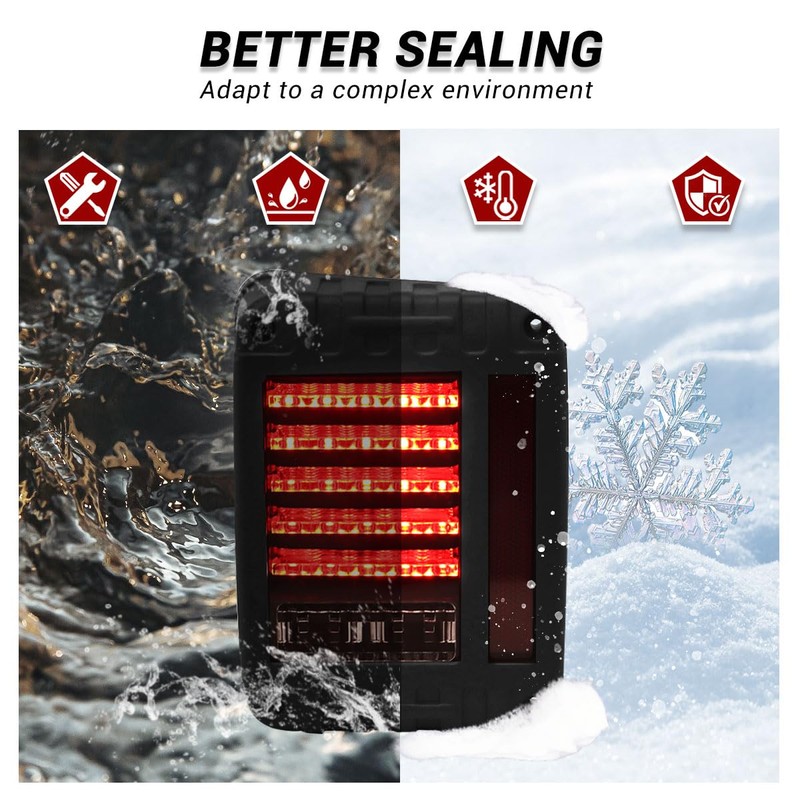 Gronsvt A pair of LED light sources JK Wrangler third-generation