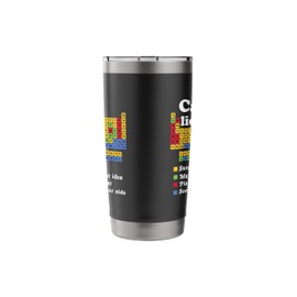 Funny Can I Lick it Periodic Table 100 days of School Stainless Steel Insulated Tumbler