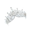 FOMIYES 2pcs Silver Decorative Crown Wedding Hairband Rhinestones Easy Wear