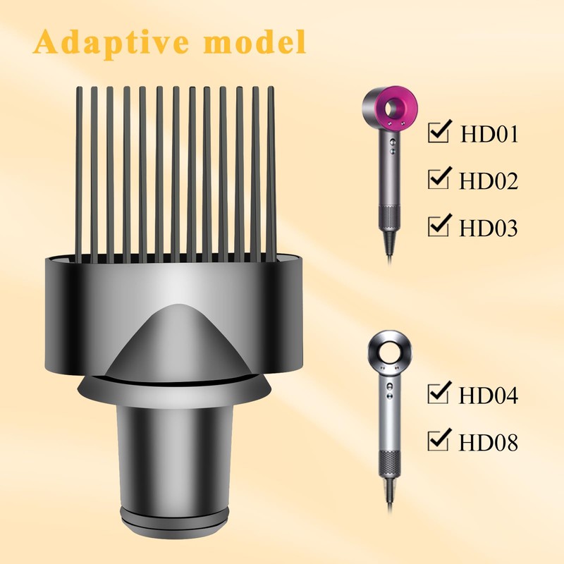 YTCHYYSK Wide Tooth Comb Attachment for Dyson Supersonic Hair Dryer