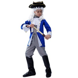 Kids Boy Colonial General Costumes for Cosplay Party (4-6Y)