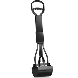 Mr. Peanut's 32" Tall Profile Pooper Scooper, Heavy Duty ABS Frame & Bin, Durable Double Spring Clamp, Lightweight Design, Simple One Step Assembly