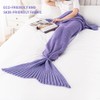 Bunnikins & Clover Mermaid Tail Blanket, Kids Mermaid Blanket Crochet