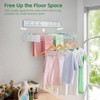 BAKON Clothes Drying Rack Wall Mounted 40", Laundry Clothes Drying