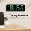 Digital Alarm Clock Large LED Display Desk Wall Clock with