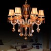 BQLZR 8cm Height 2.5cm Dia Bright Gold Double Line Chandelier