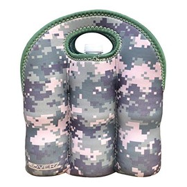 Koverz - #1 Neoprene Insulated 6-Pack Carrier, Beer Bottle Carrier, Six-Pack Tote - Digital Camo