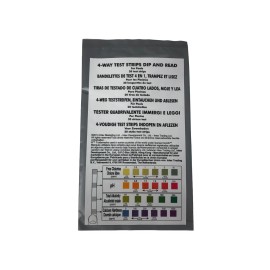 Intex 4-Way Water Test Strips for CS3220 Pool Filter Pump & Saltwater System