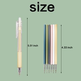 Retractable Carving Pen Knife, 6 PCS Art Cutting Tools Knife Pen with 6 PCS Cutter Head Refills DIY Scrapbooking Drawing and Crafting Utility Precision Paper Cutting Tool