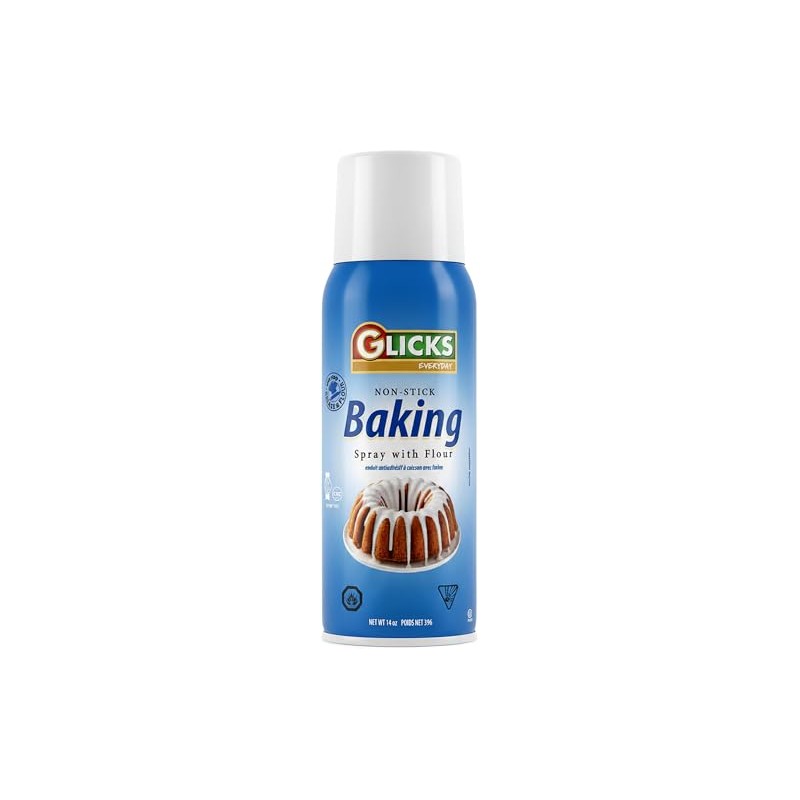 Glicks Baking Spray with Flour, 14 oz | Non-Stick Cooking