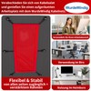 Mesh Cable Management Organizer with Pull Cords Red Desk Cable
