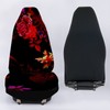 Howilath Car Seat Cover Universal Red Hibiscus Flowers Print Hippie