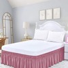 apott Pink Bed Skirt Wrap Around Bedskirt Dust Ruffle 14