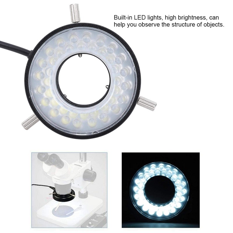 LED Microscope Ring Light, Fydun Microscope Camera Lamp LED Brightness