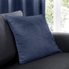 Fusion Sorbonne-100 Pair of Eyelet Curtains, 100% Cotton, Navy, Cushion