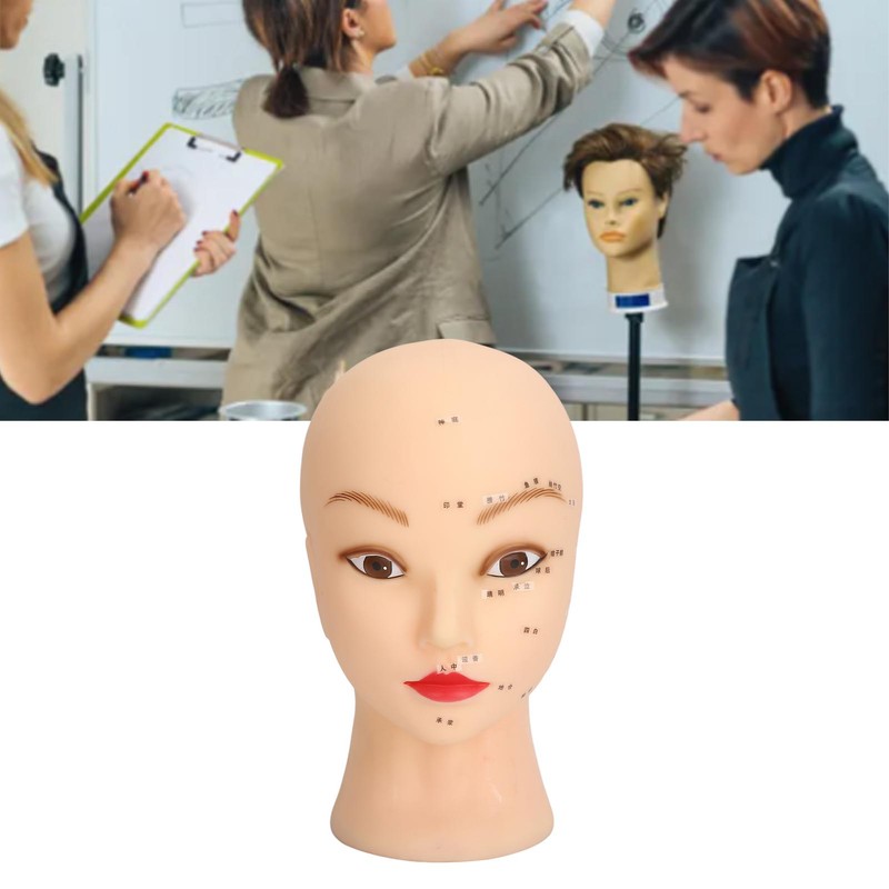 Soft Mannequin Head Realistic Skin Texture Eyelash Extension Mannequin Head