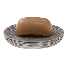 Spirella Hollis Decorative Soap Dish 13.3 x 10 x 2.4 cm White / Black