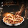 Vankey 12in Deep Dish Drip Pan, Stainless Steel Pizza Pan