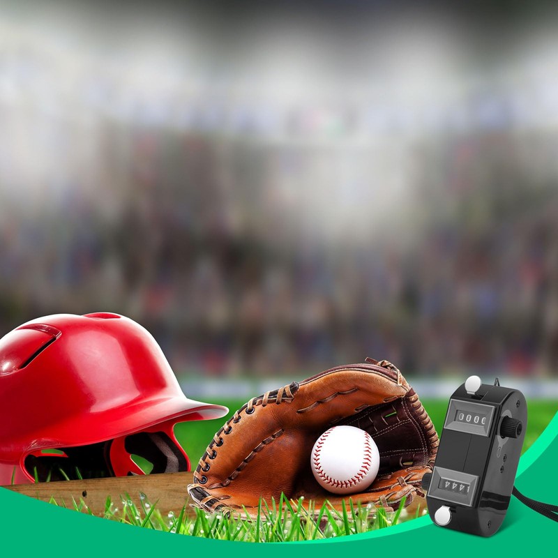 Windspeed 2P Dual Pitch Counter Baseball, Pitch Counter Clicker Black