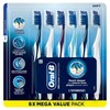 Oral-B Pro Clean Cross Action Toothbrushes, Deep Plaque Removal, 6