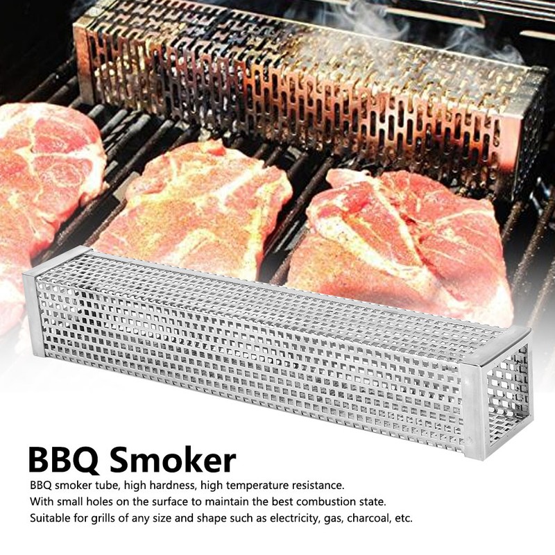 12in 304 Stainless Steel BBQ Smoker Tube Barbecue Accessory for