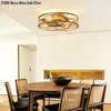 20 Inch Low Profile Caged Ceiling Fan with Light and