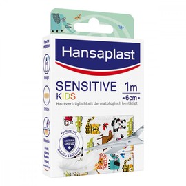 Hansaplast Sensitive Kids Plaster Can Be Cut to Size 1 m x 6 cm + Free ManyMore Eraser