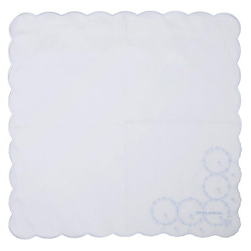 Laura Ashley 05601197 Handkerchief Embroidery Handkerchief, Women's, Small Flower Pattern,