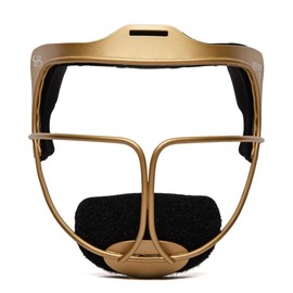 Boombah DEFCON Advanced Steel Metallic Fielder's Mask Metallic Gold - Size Youth