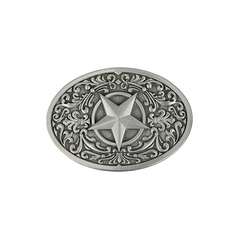 Belt Buckle Western Star Cowboy 3D Look Buckle for Belt