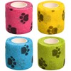 NAUZE 4 Rolls Pet Vet Wrap Pet Vet Bandage Self
