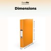 Durafile Ring Binder A4 File, Orange, Single File Folder Organiser,
