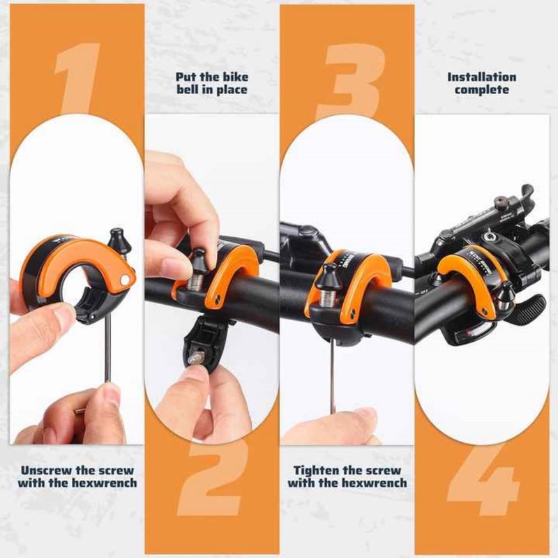 Hidden Bicycle Bell Conch Bicycle Handlebar Ebike Horn Bell Bicycle