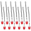 Iconikal Shot Glass with Quick Clip on Lanyard, 12-Pack (Mini