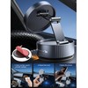 Topume Upgraded Vacuum Magnetic Phone Holder for MagSafe,Double-Foldable Suction Cup