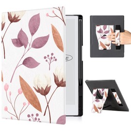 CoBak Case for Remarkable 2 Paper Tablet with Two Viewing Angles- Lightweight and Hard Back Shell Protective Book Folio Cover with Built-in Pen Holder - for 10.3" 2020 Released (with Stand Gardenia)