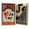 Bicycle Large Print Bridge Playing Cards 2 Decks -(1) Red,
