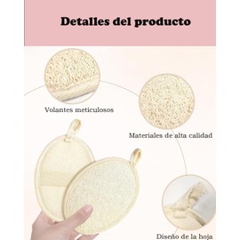 3 Piezas Esponja De Baño, Zacate for Body，Esponja Exfoliante Corporal, Material Suave, Fácil De Usar, Adecuada Para Cubiertos, Utensilios De Cocina, Baños, Muebles Y Otras Ocasiones