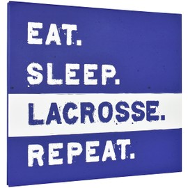 MCS, Blue MBI 13.5x12.5 Inch Lacrosse Sports Scrapbook Album with 12x12 Inch Pages