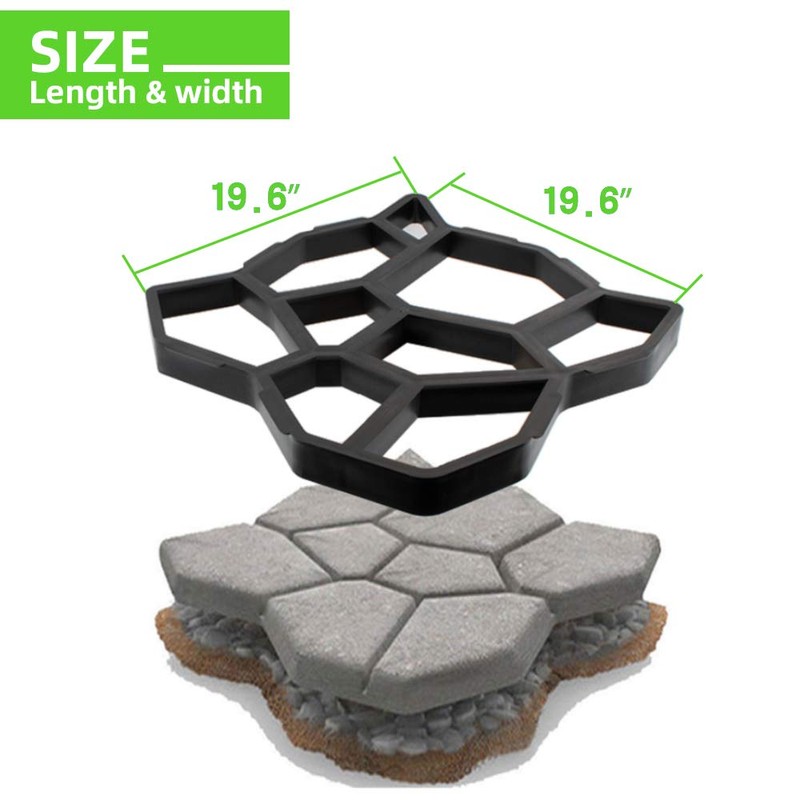 CJGQ Oversized 2Pack Walk Maker Reusable Concrete Path Maker Molds