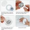 50Pcs LED Coaster Round Flash Cup Mat Sticker Lights for